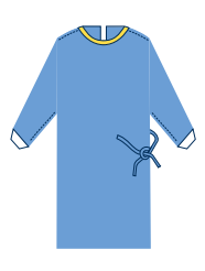 Хірургічний халат (SMS) Standard, XXL, ALPHAtex